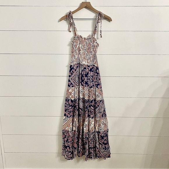 Abel the Label Zodiac Maxi Dress in Boho Floral Paisley Print, Size Small - Picture 4 of 8